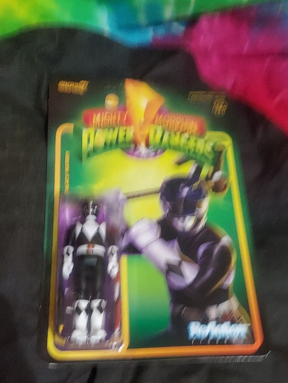 Nwt Reaction X Super7 X Power Ranger Black Ranger Figure